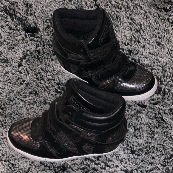 bucco Shoes - Holographic wedge heels